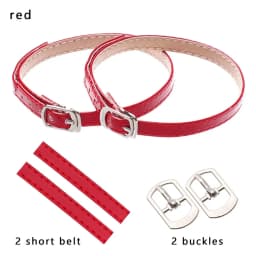 Women 1 Pair Shoelaces Adjustable Shoes Belt PU Leather Ankle Tie Strap Band for Locking High Heels Props Shoes Accessories