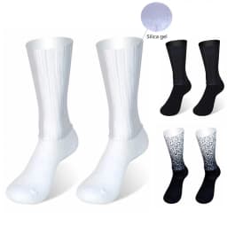New Summer Aero Bike Team Cycling Socks Silica Gel Non-slip Breathable Pro Racing Sports Socks Men Women Calcetines Ciclismo