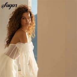 Off The Shoulder Princess Wedding Dress Puff Sleeve Lace Sweetheart Neck Boho Bride Dress Side Split Wedding Gowns vestido novia