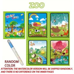 1pcs Magical Book Water Drawing Montessori Toys Reusable Coloring Book Magic Water Drawing Book Sensory Early Education Toys