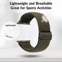 Nylon Strap for Apple Watch Band 7 8 9 45mm 41mm Adjustable Elastic Breathable Bracelet iWatch Ultra 49mm 6 SE 5 44mm 40mm 42mm