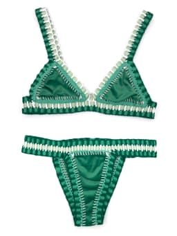 Green Crochet Bikini Set Women Bathing Suit Beachwear Swimwear Feminino Bikinis Maillot De Bain Femme Badeanzug Damen Swimsuit