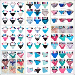 Women Panties Underwear Cotton Sexy Flower Lace Hollowed Low Rise Girls Briefs Ladies Knickers for Women 5 Pcs/set