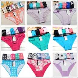 Women Panties Underwear Cotton Sexy Flower Lace Hollowed Low Rise Girls Briefs Ladies Knickers for Women 5 Pcs/set