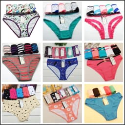 Women Panties Underwear Cotton Sexy Flower Lace Hollowed Low Rise Girls Briefs Ladies Knickers for Women 5 Pcs/set