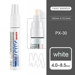 1pcs Japan UNI Markers PX-30 8.5mm Waterproof Extra Thick Permanent Industrial Oil Based Marking Pen Graffiti Supplies