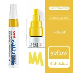 1pcs Japan UNI Markers PX-30 8.5mm Waterproof Extra Thick Permanent Industrial Oil Based Marking Pen Graffiti Supplies