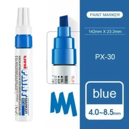 1pcs Japan UNI Markers PX-30 8.5mm Waterproof Extra Thick Permanent Industrial Oil Based Marking Pen Graffiti Supplies