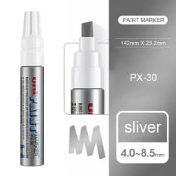 1pcs Japan UNI Markers PX-30 8.5mm Waterproof Extra Thick Permanent Industrial Oil Based Marking Pen Graffiti Supplies