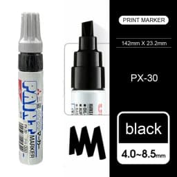 1pcs Japan UNI Markers PX-30 8.5mm Waterproof Extra Thick Permanent Industrial Oil Based Marking Pen Graffiti Supplies