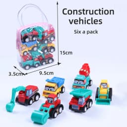Pull Back Cars Children Mini Inertia Toys Simulation Model Plastic Cartoon Parent Child Developmental Toy Student Prizes TMZ