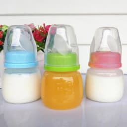 60ML Baby Newborn Mini Portable Feeding Nursing Bottle BPA Free Safe Infant Nursing Nipple Care Feeder Fruit Juice Milk Bottles
