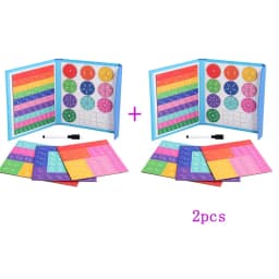 Math Mastery Montessori Magnetic Fraction Puzzles Colorful Wooden Book for Children Arithmetic Learning Teaching Aids