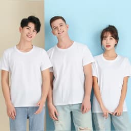 2026 Brand New 100% Cotton Mens T-shirt Pure Color Men T Shirts Round Collar Short-Sleeve Man T-shirt Top Tees For Male Clothes