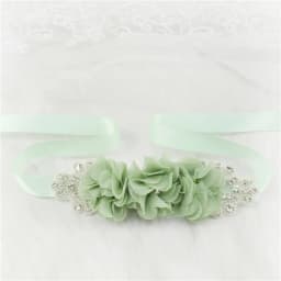 (1PC) Silver Rhinestones Bridal Belt Flower Wedding Dress Belts Polyester Satin Wedding Sash for Wedding Bridesmaid Dress