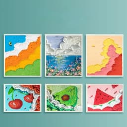 200GSM Oil Pastel Paper Oil Painting Stick Special Paper Blank Drawing A4 Chalk Coloring Crayons Painting Acid Free Cardboard