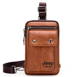 JEEP BULUO Small Multi-function Sling Crossbody Bag Brand Men Shoulder Bag Legs Waist Bag For Man New Fashion Casual Cool Mini