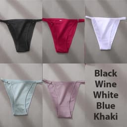 4/5PCS/Set Sexy Underwear Cotton Panties Women Lingerie Female Underpant Hoop Design Waistband Brief Intimate Bikini Panty Woman