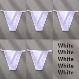 4/5PCS/Set Sexy Underwear Cotton Panties Women Lingerie Female Underpant Hoop Design Waistband Brief Intimate Bikini Panty Woman