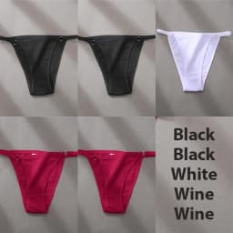 4/5PCS/Set Sexy Underwear Cotton Panties Women Lingerie Female Underpant Hoop Design Waistband Brief Intimate Bikini Panty Woman