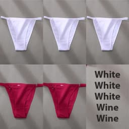 4/5PCS/Set Sexy Underwear Cotton Panties Women Lingerie Female Underpant Hoop Design Waistband Brief Intimate Bikini Panty Woman
