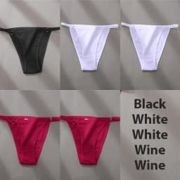 4/5PCS/Set Sexy Underwear Cotton Panties Women Lingerie Female Underpant Hoop Design Waistband Brief Intimate Bikini Panty Woman