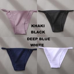 4/5PCS/Set Sexy Underwear Cotton Panties Women Lingerie Female Underpant Hoop Design Waistband Brief Intimate Bikini Panty Woman