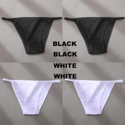 4/5PCS/Set Sexy Underwear Cotton Panties Women Lingerie Female Underpant Hoop Design Waistband Brief Intimate Bikini Panty Woman