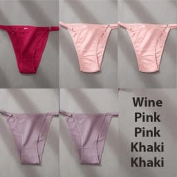 4/5PCS/Set Sexy Underwear Cotton Panties Women Lingerie Female Underpant Hoop Design Waistband Brief Intimate Bikini Panty Woman