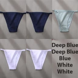 4/5PCS/Set Sexy Underwear Cotton Panties Women Lingerie Female Underpant Hoop Design Waistband Brief Intimate Bikini Panty Woman