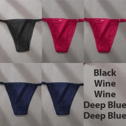 4/5PCS/Set Sexy Underwear Cotton Panties Women Lingerie Female Underpant Hoop Design Waistband Brief Intimate Bikini Panty Woman