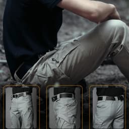 2024 City Tactical Pants Men Cargo Trousers Multi-pocket Waterproof Pant Casual Outdoor Training Overalls Clothing Hiking