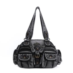 Vintage Women Handbags Satchel Top-handle Handbag PU Shoulder Bag Dumpling Pack Give Gifts Shoulder Bags Phone Money Pack