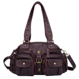 Vintage Women Handbags Satchel Top-handle Handbag PU Shoulder Bag Dumpling Pack Give Gifts Shoulder Bags Phone Money Pack