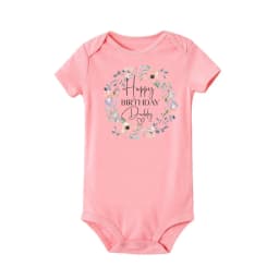 Happy Birthday Daddy I Love You Toddler Boys Girls Infant Clothes Newborn Baby Bodysuit Short Sleeve Summer Romper Birthday Gift