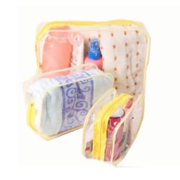 Men Women Travel Clear Cosmetic Bag Transparent Black Zipper Makeup Bag Organizer Box Waterproof Toiletry Wash Make Up Bags Case