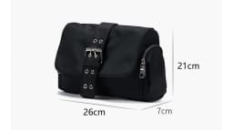 Nylon Women Shoulder Crossbody Bag Black Fashion Rivet Axillary Bags Brand Design Ladies Female Handbag Small Black Bolsa Femini
