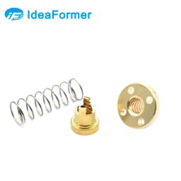 3D Printer Parts T8 Anti Backlash Nut Spring Loaded Elimination Gap Nut for Lead 2/4/8mm Threaded Rod Lead Screws DIY CNC