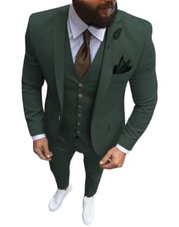 Men Suits Prom Tuxedo Slim Fit 3 Piece Groom Wedding Suits For Men Custom Blazer Terno Masuclino 3 Pieces (Jacket + Vest + Pant)