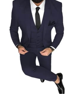 Men Suits Prom Tuxedo Slim Fit 3 Piece Groom Wedding Suits For Men Custom Blazer Terno Masuclino 3 Pieces (Jacket + Vest + Pant)