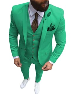 Men Suits Prom Tuxedo Slim Fit 3 Piece Groom Wedding Suits For Men Custom Blazer Terno Masuclino 3 Pieces (Jacket + Vest + Pant)
