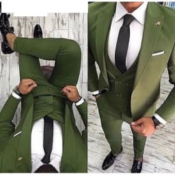 Men Suits Prom Tuxedo Slim Fit 3 Piece Groom Wedding Suits For Men Custom Blazer Terno Masuclino 3 Pieces (Jacket + Vest + Pant)