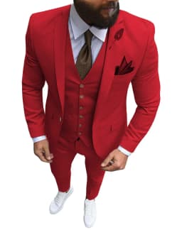 Men Suits Prom Tuxedo Slim Fit 3 Piece Groom Wedding Suits For Men Custom Blazer Terno Masuclino 3 Pieces (Jacket + Vest + Pant)