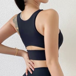 SOISOU Nylon Sexy Women's Sports Bra Top Women Tight Elastic Gym Sport Yoga Bras Bralette Crop Top Chest Pad Removable 13 Colors