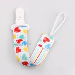 NEW Personalized Name Handmade Beech Pacifier Clip Holder Chain Silicone Rainbow Pacifier Chain Baby Teether Teething Chain Gift