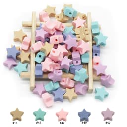 Cute-Idea Food grade Baby Silicone Beads 10PCs Baby tooth health Nursing beads Baby Pacifier Chain Toys accessories Baby goods