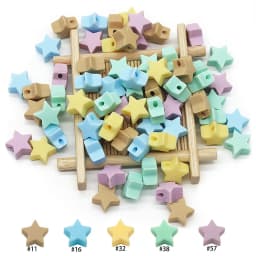 Cute-Idea Food grade Baby Silicone Beads 10PCs Baby tooth health Nursing beads Baby Pacifier Chain Toys accessories Baby goods