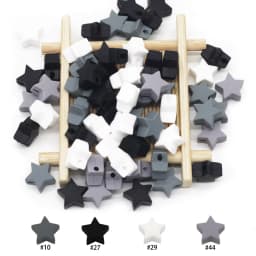 Cute-Idea Food grade Baby Silicone Beads 10PCs Baby tooth health Nursing beads Baby Pacifier Chain Toys accessories Baby goods