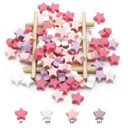 Cute-Idea Food grade Baby Silicone Beads 10PCs Baby tooth health Nursing beads Baby Pacifier Chain Toys accessories Baby goods