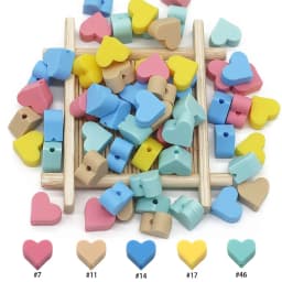 Cute-Idea Food grade Baby Silicone Beads 10PCs Baby tooth health Nursing beads Baby Pacifier Chain Toys accessories Baby goods